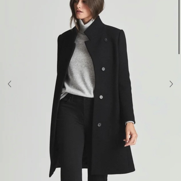 Reiss Jackets & Blazers - Reiss Marcie wool blend coat black